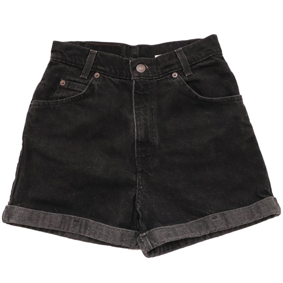 Vintage 80's Orange Tab Levi's High Waisted Denim Shorts - Picture 3 of 12